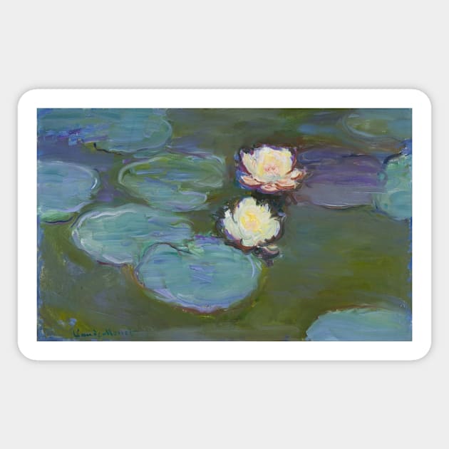 Nympheas - Claude Monet Sticker by KargacinArt